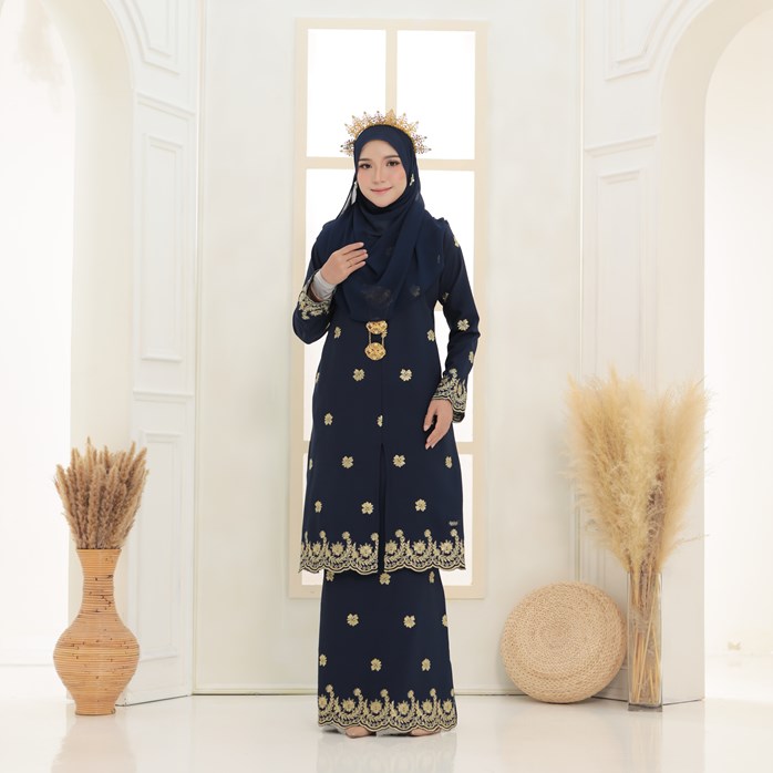 Kurung Sulam Premium Dang Manja – Black (Copy)