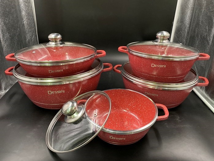 Dessini Cookware set 10pcs Dessini Set periuk full glass ivea online