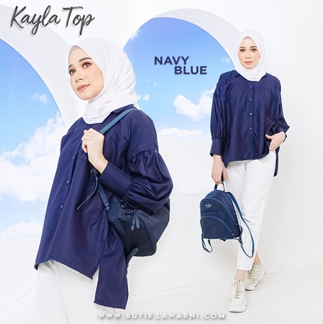 KAYLA TOP NAVY BLUE