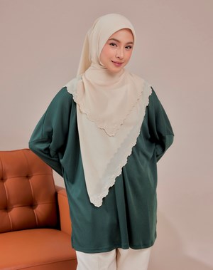 KNITTED TOP - EMERALD GREEN