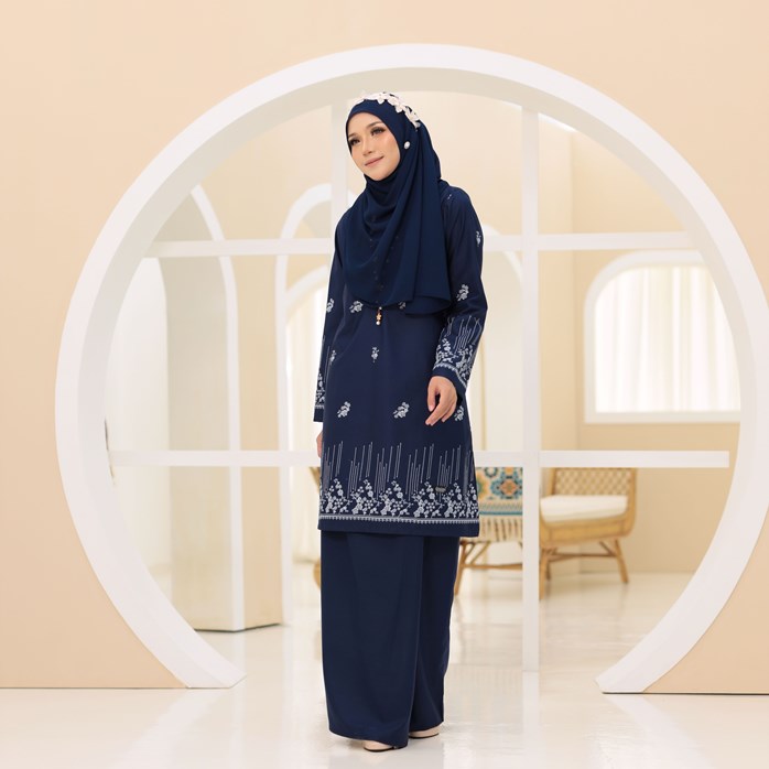 Kurung Sulam Jaedaa – Dark Blue