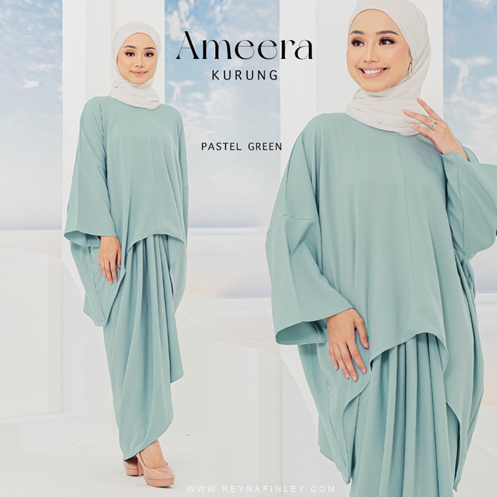 AMEERA KURUNG PASTEL GREEN Reyna Finley