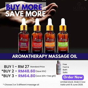 BMSM SUTRA Aromatherapy Massage Oil (30ml)