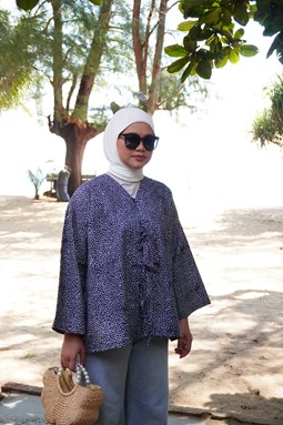 ZEINAB BATIK TOP ( Ashgrey B3014 )