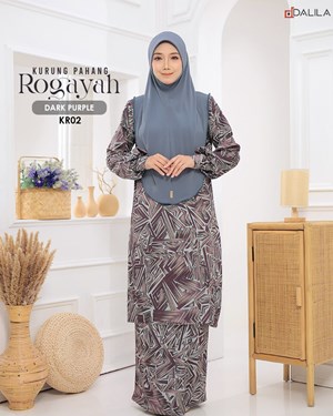 KURUNG ROGAYAH KR02 DARK PURPLE