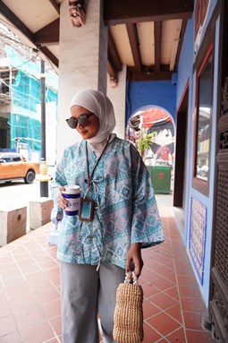 ZEINAB BATIK TOP ( TIFFANY PINK )
