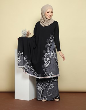 BATIK LUKIS LIA 9086 in Black