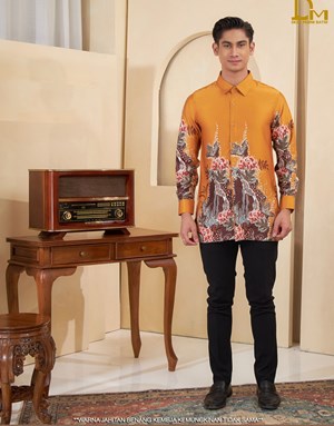 KEMEJA BATIK DM LN15-2 in Mustard