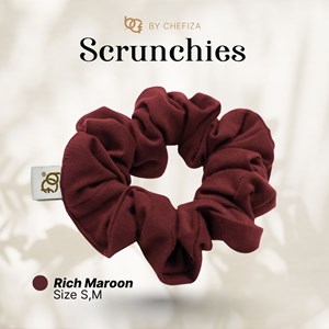 SCRUNCHIES S - RICH MAROON
