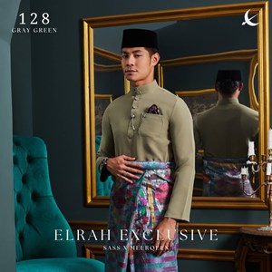 BAJU MELAYU ULTIMATE 2.0 (GRAY GREEN) C128