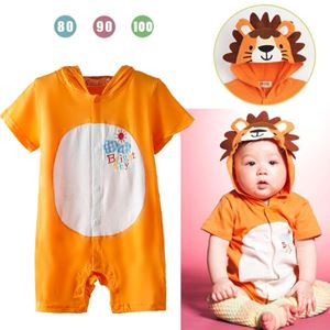 @    R0887P  ORANGE BRIGHT SHY ROMPER  ( SIZE 100 )