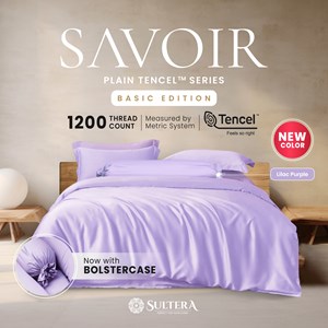 SAVOIR: Plain Tencel – Lilac (SUPER KING)