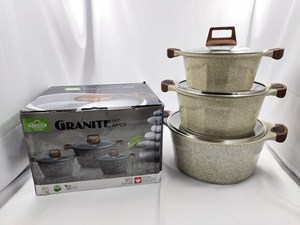UAKEEN VK140 - 6 PCS GRANITE CASSEROLE