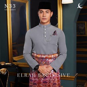 BAJU MELAYU ULTIMATE 2.0 (ASH GREY) CN33