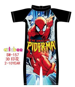 ©  SW157 AILUBEE SPIDERMAN  SWIMMING SUIT ( SZ 3-4y & 4-5Y )