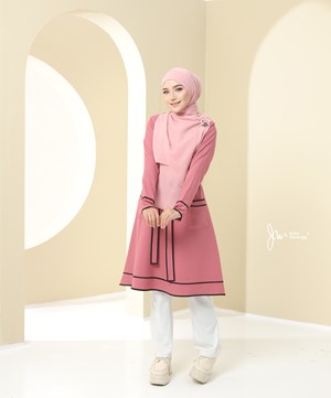 BLOUSE YURI 1.0 IN CORAL PEACH