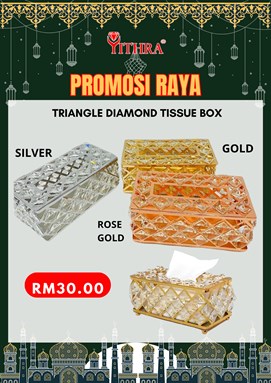 TRIANGLE DIAMOND TISSUE BOX