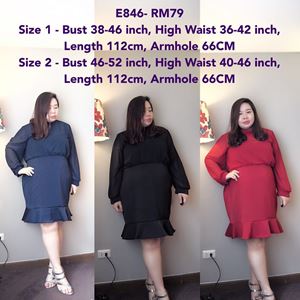 E846 *Bust 38 to 52inch/96-132cm
