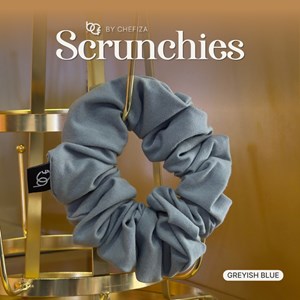 SCRUNCHIES - GREYISH BLUE
