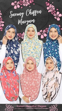 SARUNG CHIFFON MARYAM (LELONG)