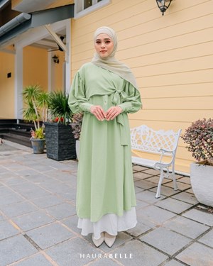 MELLY DRESS - TEA GREEN