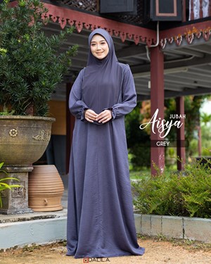 JUBAH AISYA (GREY)