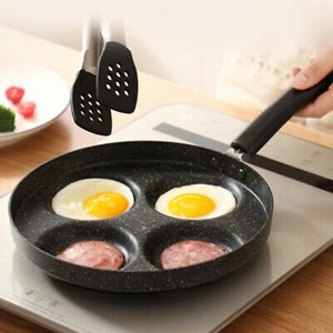 4 Hole Omelet  egg Pan For Eggs Ham Pancake Maker Non Stick Frying Pan Fast Breakfast Cooking Pan