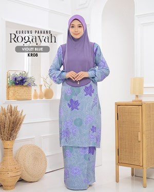 KURUNG ROGAYAH KR08 VIOLET BLUE