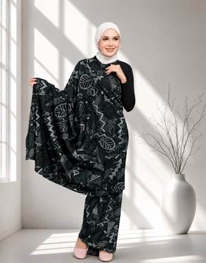 BATIK KHALEESAH WAN 03 - Black