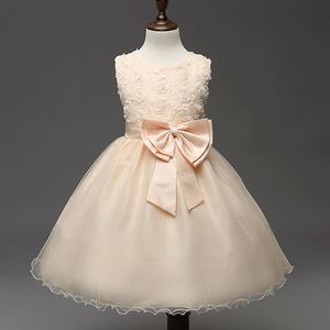 @ G5-30  Girls Princess Dress - CHAMPAGNE  (  SZ 70-160 )