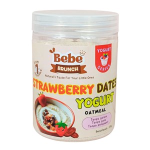 BEBE BRUNCH  YOGURT OATMEAL - STRAWBERRY DATES