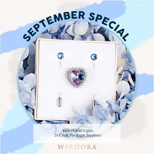 SEPTEMBER OCEAN - SET KYRA VITRAIL LIGHT PIN CIRCLE