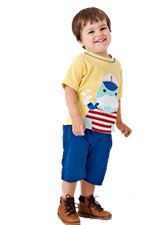 @  P30366-C  BOY YELLOW SAILOR SET ( SIZE 90-140 )